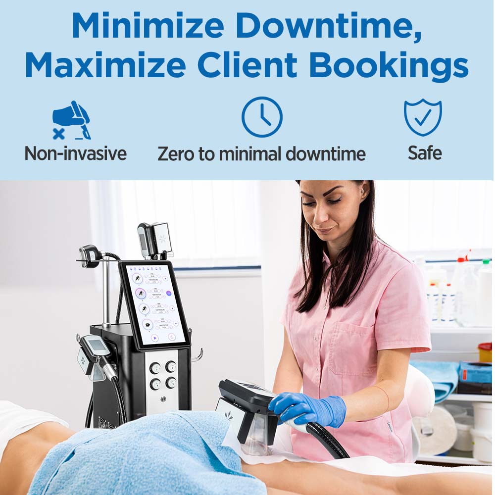 Aristorm Body Cooling System Featuring 5 Applicators for Body and Chin Shaping