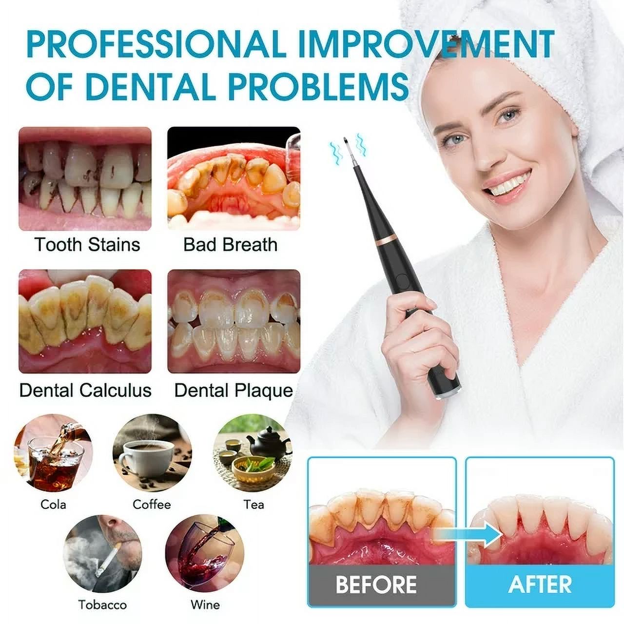 Plaque remover for teeth