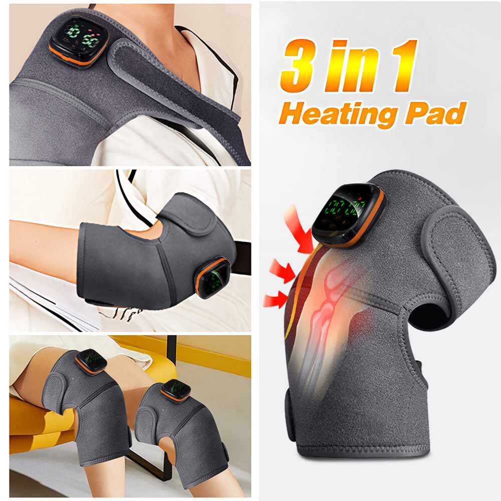 Multi-Functional Knee and Shoulder Massager with Heat and Vibration