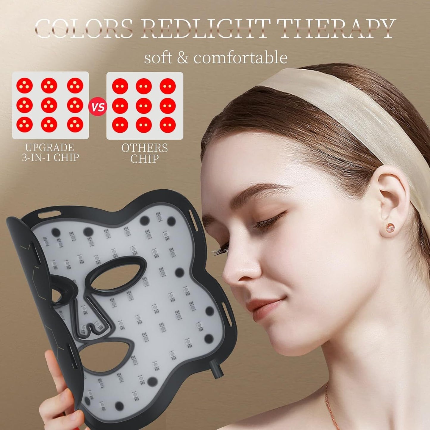 LED Face Mask Light Therapy Skin Beauty Machine
