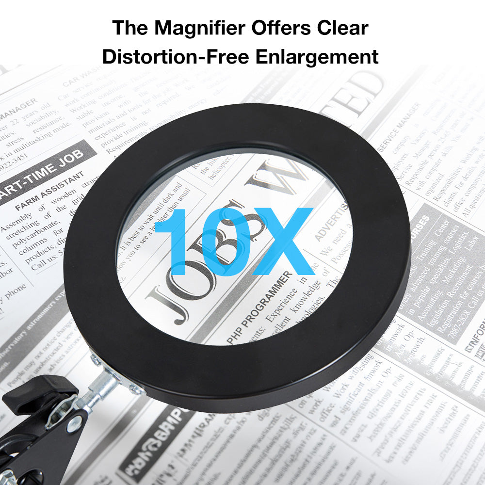 10X Magnifying Glass with Light