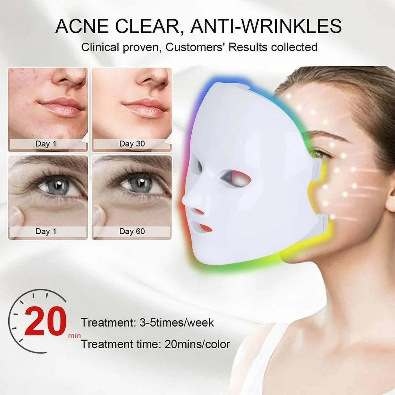 Aristorm LED Face Mask Light Therapy Skin Beauty Machine