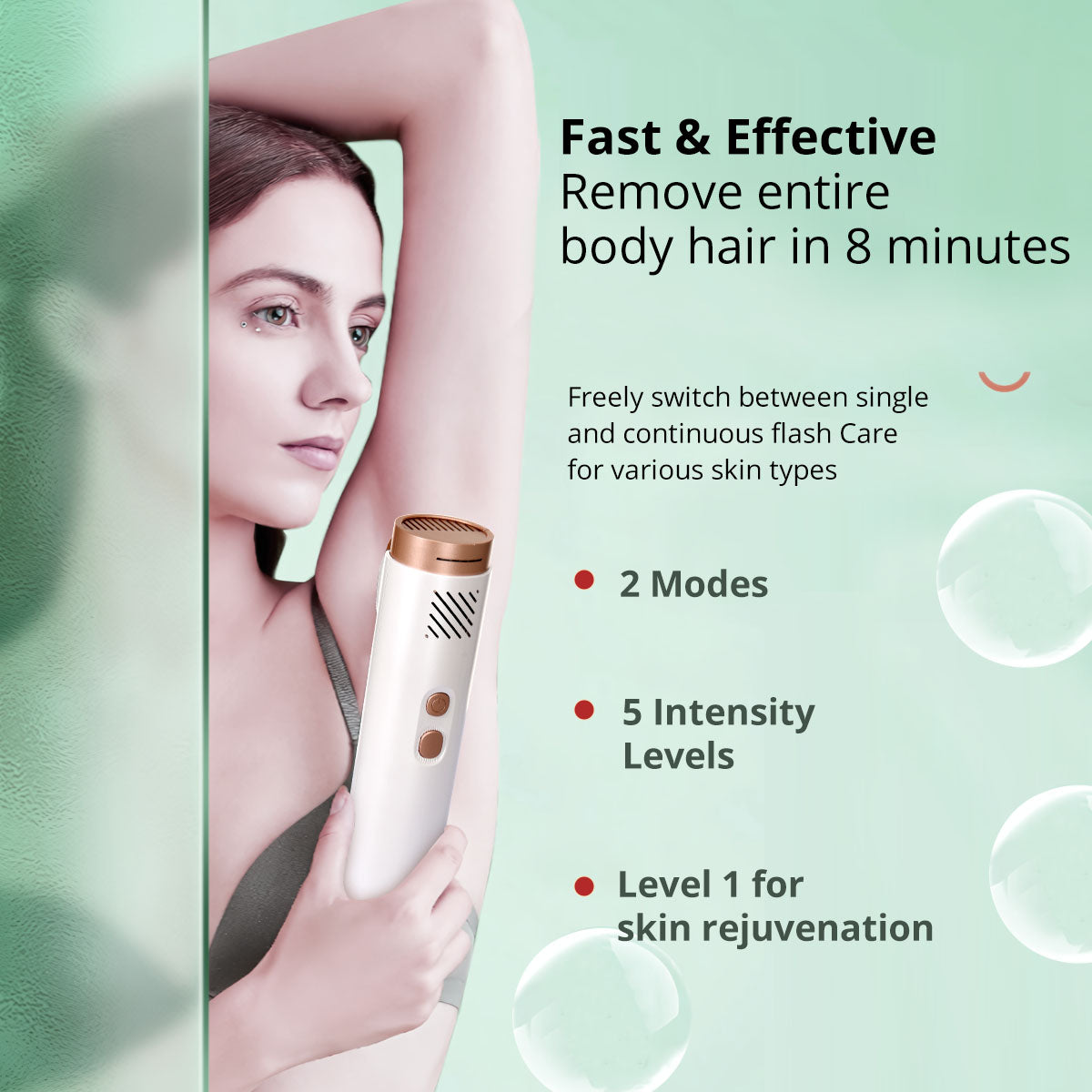 IPL Laser Hair Removal with Cooling System