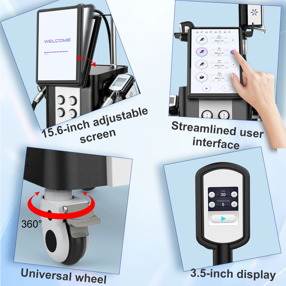 Aristorm Body Cooling System Featuring 5 Applicators for Body and Chin Shaping