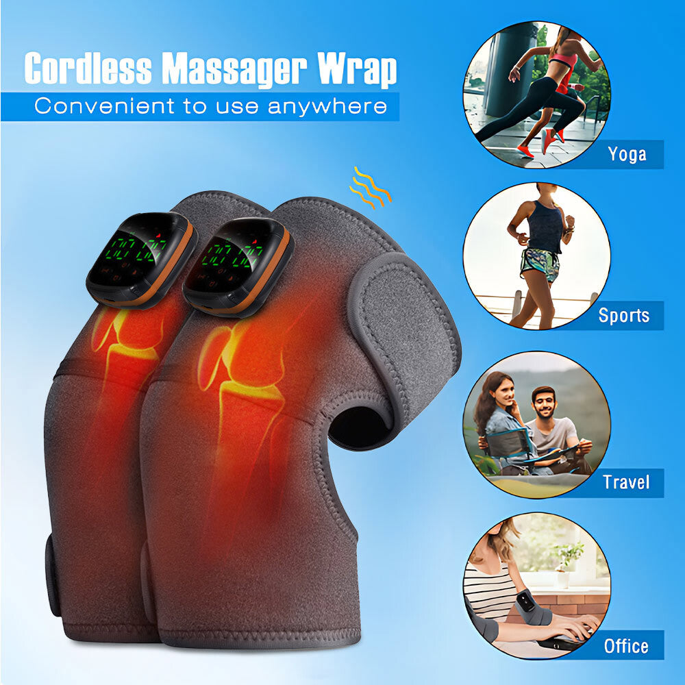 Multi-Functional Knee and Shoulder Massager with Heat and Vibration