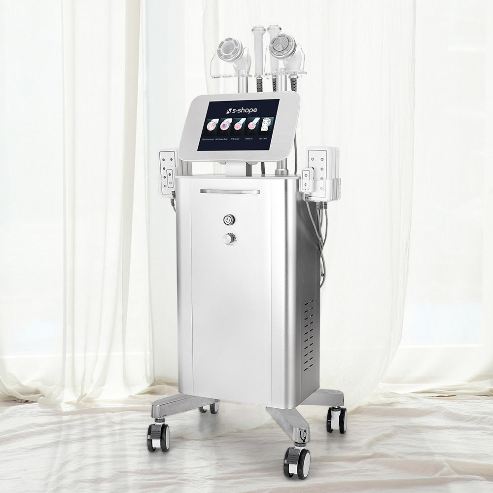 Aristorm Vertical S-Shape Ultrasound & RF Body and Facial Treatment Machine