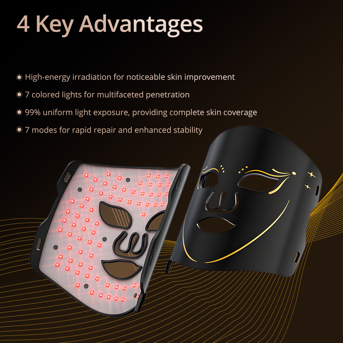 LED Face Mask Light Therapy Skin Beauty Machine