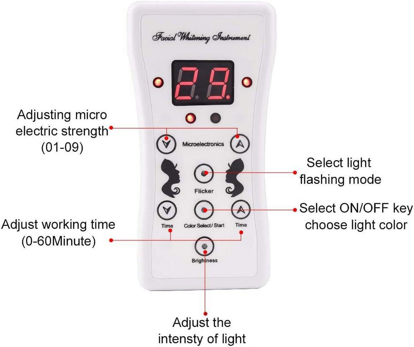 7 Colors LED Light Therapy Mask for Face