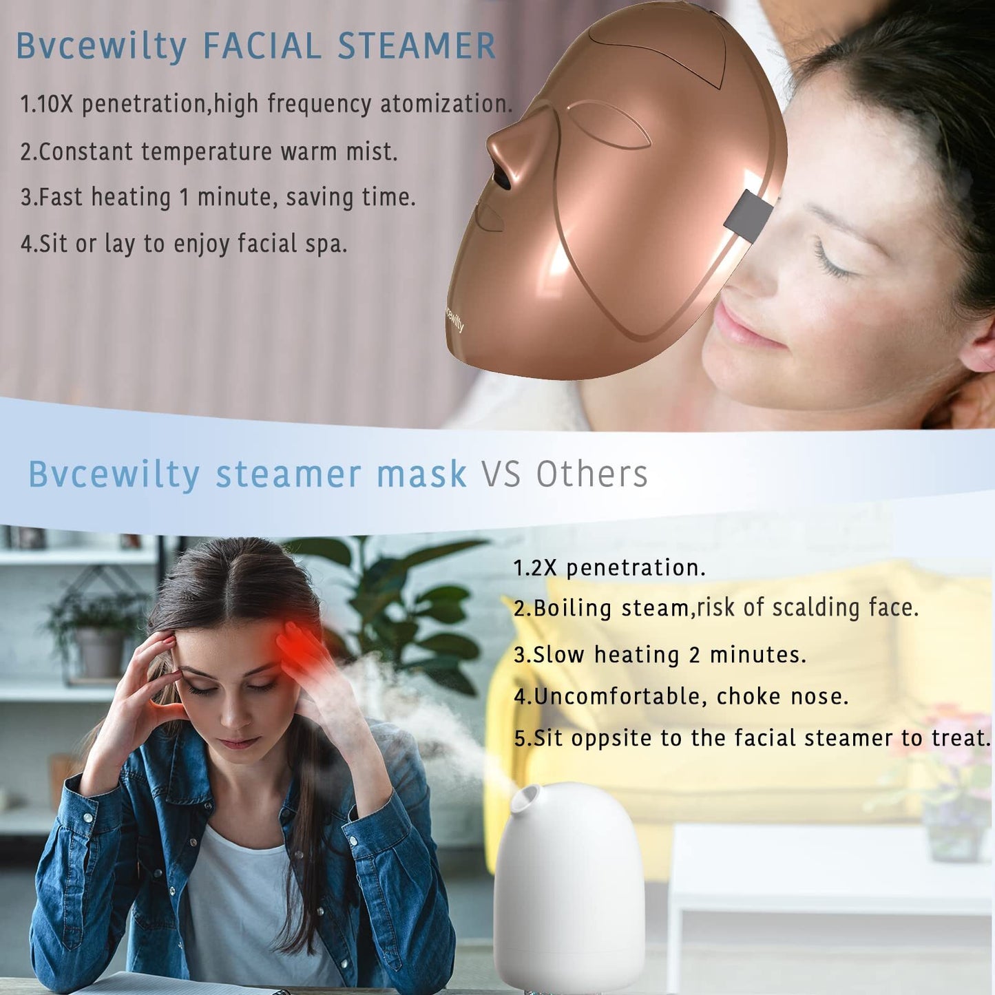 Facial Steamer, Facial Deep Hydration, Clean Pores