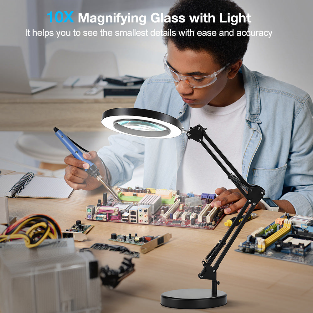 10X Magnifying Glass with Light