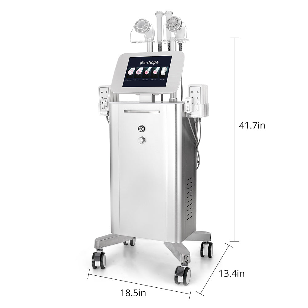 Aristorm Vertical S-Shape Ultrasound & RF Body and Facial Treatment Machine