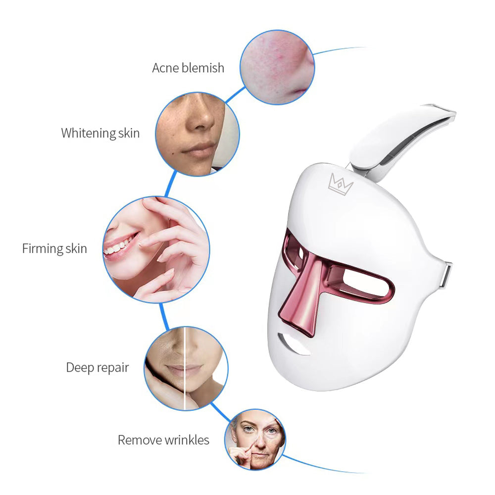 7 Color LED Light Therapy Facial Skin Care Mask